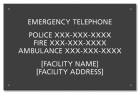 Ontario Canada Emergency Phone Sign