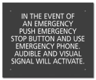 Ontario Canada Emergency Stop Button Sign