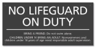 Oregon No Lifeguard On Duty Sign