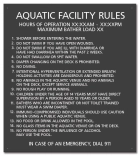 Oregon Pool Rules Sign