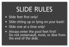 Oregon Waterpark Slide Rules Sign