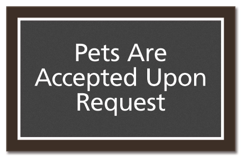 Pets Are Accepted Sign