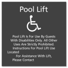 Pool Lift w/ISA Symbol - Large