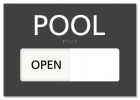 Pool Slide Panel Sign