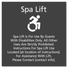 Spa Lift Rules w/Dynamic ISA Symbol - Large