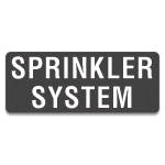 Sprinkler System Label