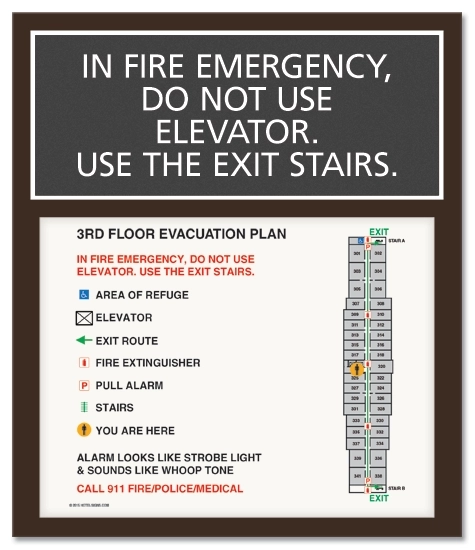 Standard Elevator Evacuation Plans - NYC Compliant