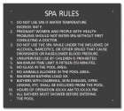 State Pool Sign - Spa Rules - Alabama Compliant