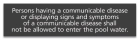 Tennessee Communicable Disease Pool Sign