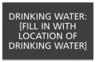 Texas Drinking Water Location Sign
