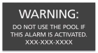 Utah Alarm Warning Sign