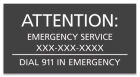Utah Emergency Pool Sign