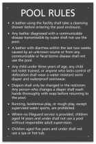 Utah Pool Rules Sign