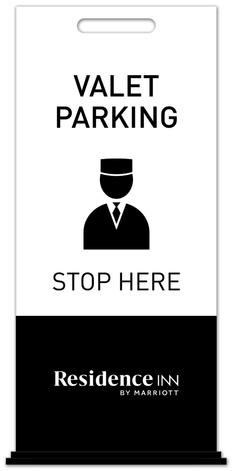 Valet Parking Free-Standing Floor Sign