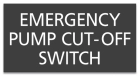 Virginia Emergency Pump Cut-Off Switch Sign