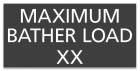Virginia Maximum Bather Load Sign
