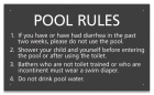 Virginia Pool Rules Sign