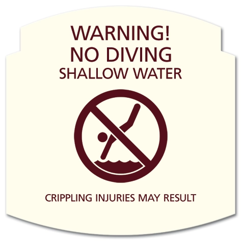 Warning! No Diving - Shallow Water