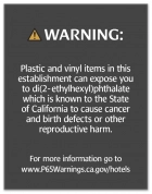 Warning Sign: Plastic and Vinyl