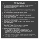 Washington Pool Rules Sign
