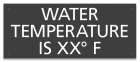 Wisconsin Water Temperature Pool Sign