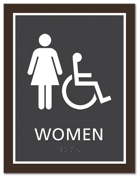 Women Sign w/Female & ISA Symbols