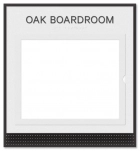 1-Line Room Sign w/Window (Meeting Room)