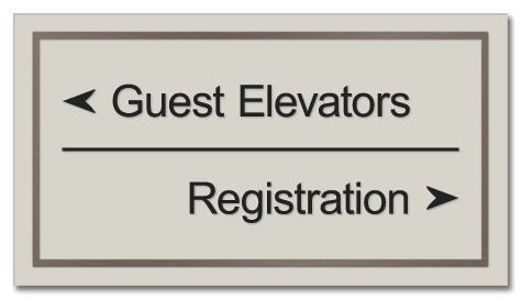 2-Line Directional Sign