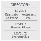 8-Line Elevator Cab Directory
