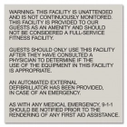 AED Warning Sign