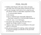 Alaska Pool Hygiene Rules Sign