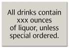 Alcohol Warning Sign - Alabama Compliant