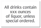 Alcohol Warning Sign - Alabama Compliant