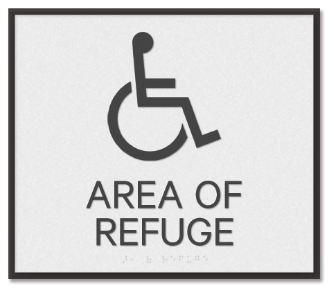 Area of Refuge Sign - ISA Symbol