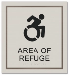 Area of Refuge Sign w/Dynamic ISA Symbol