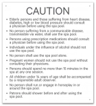 Arkansas Spa Rules Caution Sign
