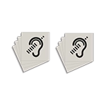 Audio Accessible Symbol Only - 8 Pack