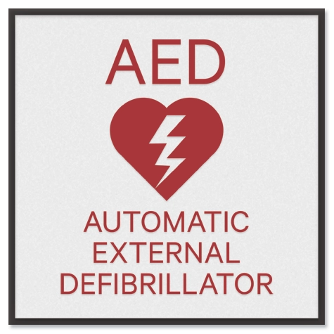 Automatic External Defibrillator Sign