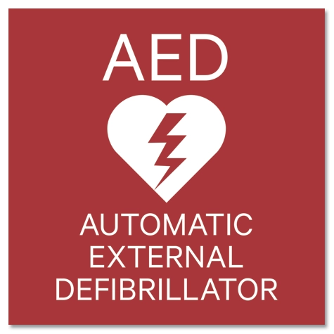 Automatic External Defibrillator Sign