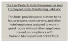 CA Housekeeper Protection Notice - Self Adhesive - 8 Pk