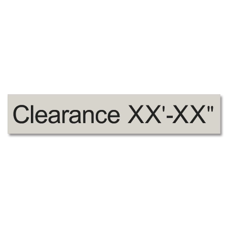 Clearance w/Height Indicator