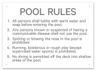 Connecticut Pool Rules Sign