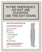 Elevator Evacuation Sign - NYC Compliant