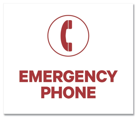 Emergency Telephone Sign