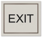 "Exit" Egress Sign - CA Compliant