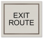 "Exit Route" Egress Sign - CA Compliant