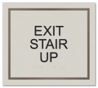 "Exit Stair Up" Egress Sign - CA Compliant