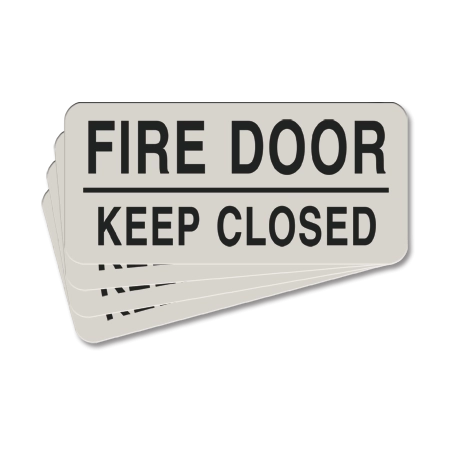 Fire Door - Keep Closed Label - 4 Pack