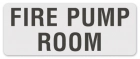 Fire Pump Room Label
