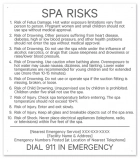 Georgia Spa Risks Sign